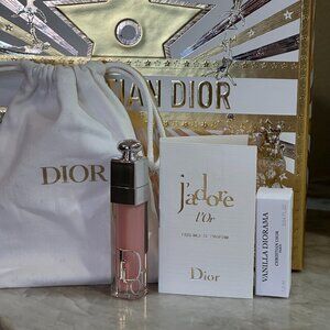 Dior Addict Lip Maximizer, shade 001 Pink  Vanilla Diorama  bundle set